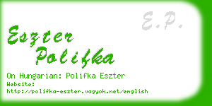 eszter polifka business card